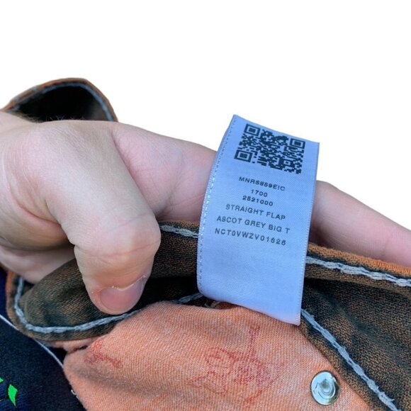 Rare True Religion Jeans Size 30 STRAIGHT Orange Stitch - Picture 5 of 7